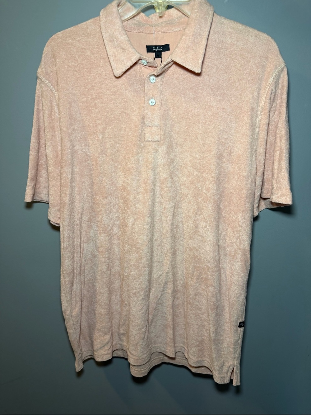 Terry Polo Shirt - Light Peachy-Pinkish